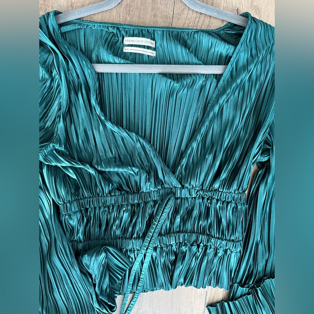 Satin long sleeve shirt